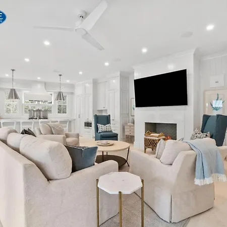 Newly Designed Custom Seaside Home With 6 Bedrooms Next To Adult Pool Fitness Center Home
